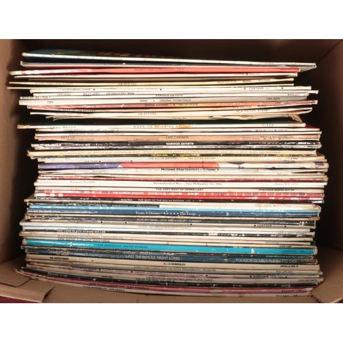 291 - A box of approx. sixty eight vinyl LP's - to include, Billy Joel, Dusty Springfield - A girl named D... 