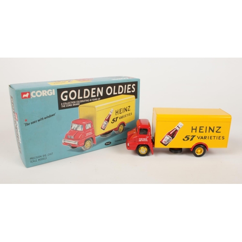 302 - A collection of thirteen Corgi die cast trucks and vans - comprising of Golden Oldies Collection, Th... 