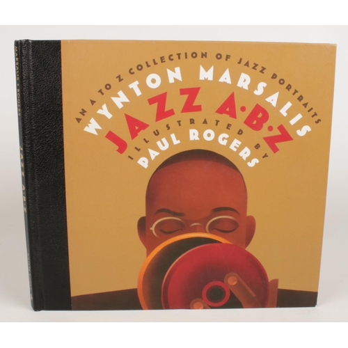 346 - A collection of fifty five vinyl records & book of Jazz portraits. Comprising of mostly Jazz, Big Ba... 