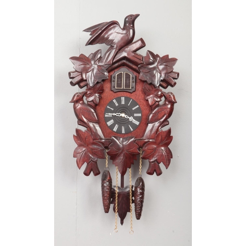 367 - A modern Black Forest style quartz cuckoo clock.