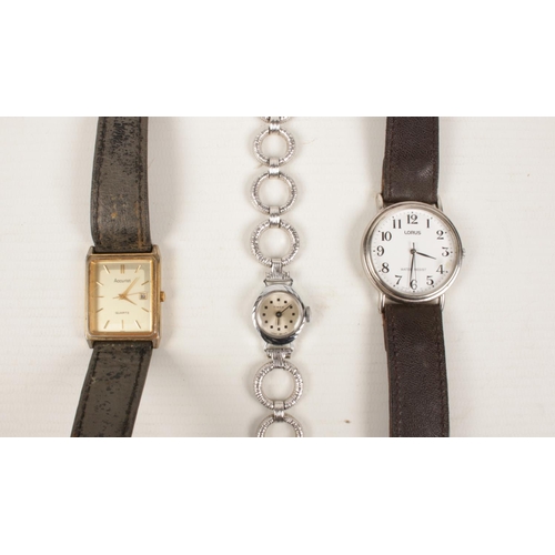 395 - A selection of watches - comprising of an Accurist Quartz gents wrist watch with seconds sweep & cal... 
