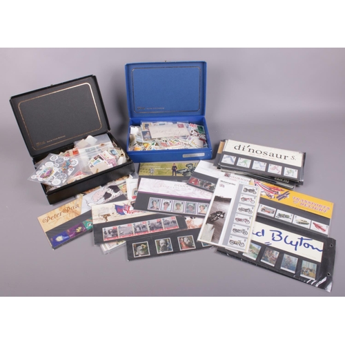 502 - A collection of  British & World stamps. to include Royal Mail mint presentation packs (28 various e... 