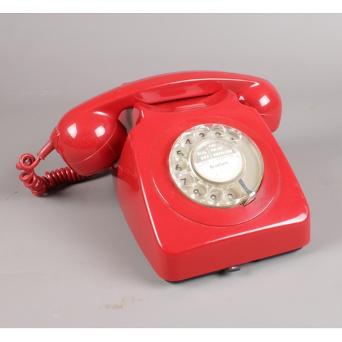 523 - A 1970's Red telephone. No 746F.