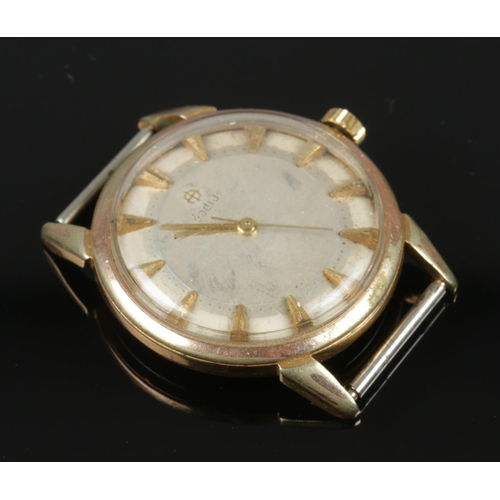 567 - A gents Zodiac stainless steel manual wristwatch head.