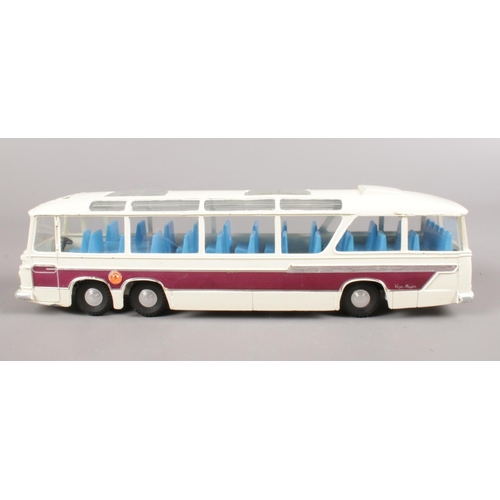110 - A boxed Dinky 952 Vega Major Luxury Coach. with dark blue interior and white body.