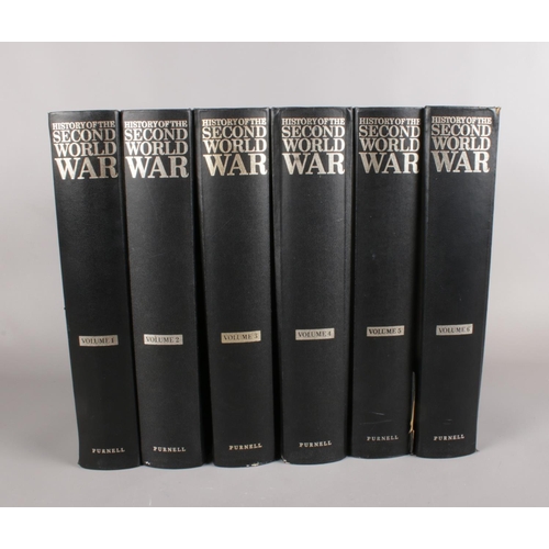 540 - A collection of books. History of the second world war volume 1 - 6.