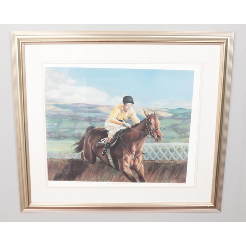 165 - A Peter Mailer Yates limited edition signed print of 'Arkle -Cheltenham Gold Cup 1964'. (133/850). H... 