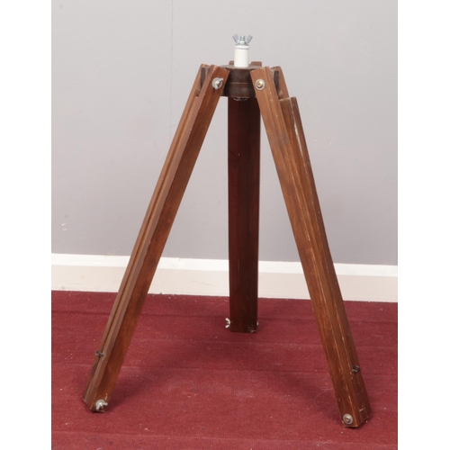 379 - A Vintage theodolite stand/tripod