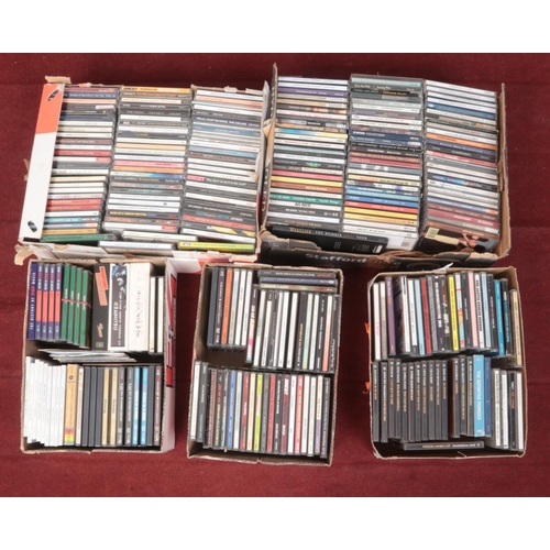 424 - Five boxes of CDs. Various genres.