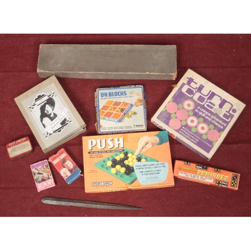 446 - A box of vintage games. Includes boxed model of The Tabernacle and Camp of Israel etc.