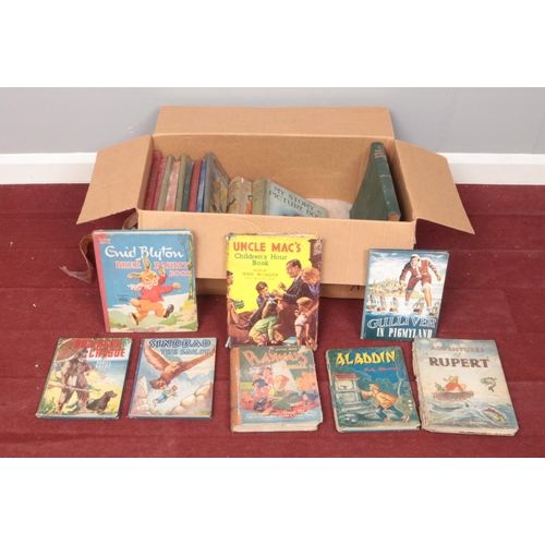 471 - A box of vintage children's books - to include Robinson Crusoe, Sinbad the Sailor, Our Girl's Yarns ... 