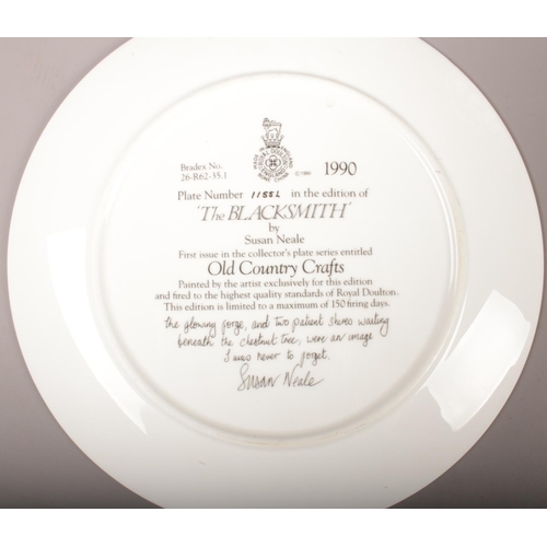 486 - A quantity of wall plates - to include three Wedgwood 'Country Days' Collectors plates, a Royal Doul... 