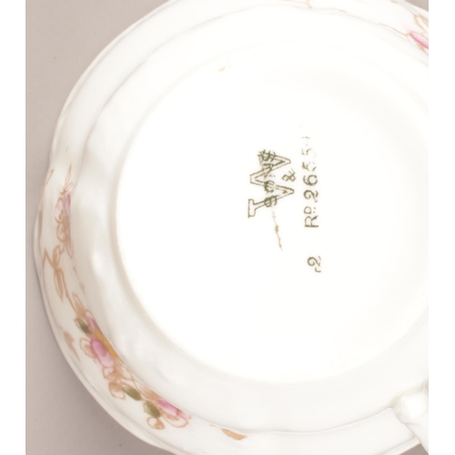 94 - Two part tea services. Comprising of a set of Sutherland China and a floral Apple Blossom W and Sons... 