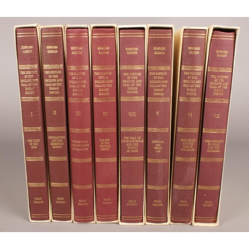 78 - 8 Volumes of the History of the Decline and Fall of the Roman Empire by Edward Gibbon. Edited by Bet... 