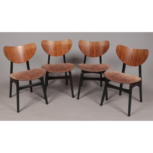 300 - A set of four G Plan E Gomme Librenza dining chairs. With butterfly backs.