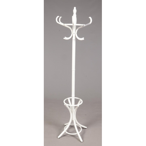 329 - A painted bentwood coat/hat stand.