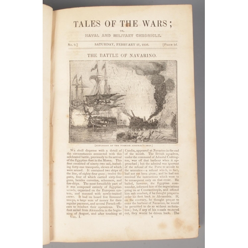 112 - Tales of the Wars (or Naval and Military Chronicle); Volumes 1-4 across two editions. 1836 & 1838. P... 