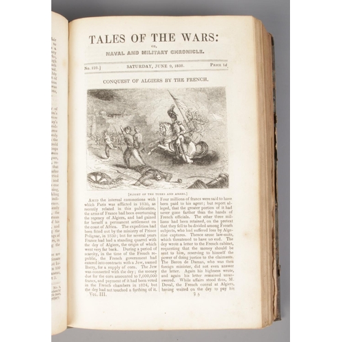 112 - Tales of the Wars (or Naval and Military Chronicle); Volumes 1-4 across two editions. 1836 & 1838. P... 