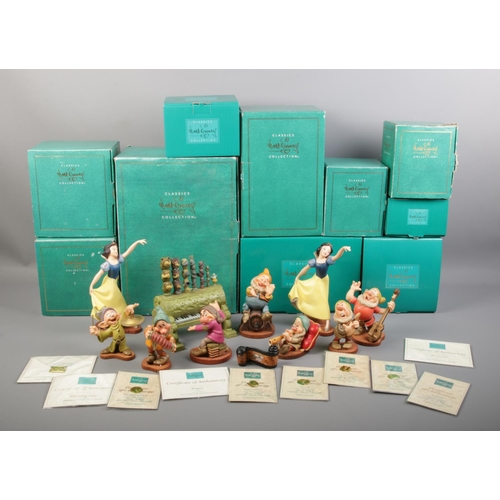 385 - Ten boxed Snow White figurines, from the Walt Disney Classics Collection, with certificates. To incl... 