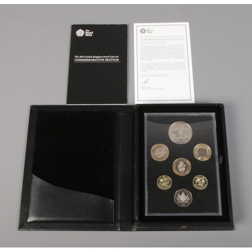 393 - The Royal Mint: 2013 Commemorative Edition Coin Set. Seven coins, including £5 Coronation and £2 The... 