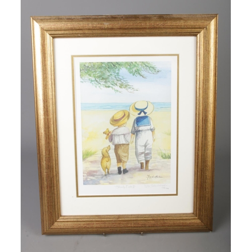 348 - A pair of Faye Whittaker (b.1956) signed limited edition prints and two original Josiah Wilson frame... 