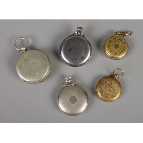 414 - A collection of pocket watches. (5)