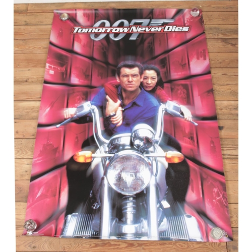 301 - Two original banner posters advertising James Bond: Tomorrow Never Dies, starring Pierce Brosnan (18... 