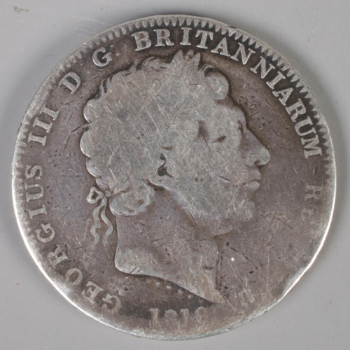 392 - A George III silver crown, dated 1819. LIX edge. 27.42g