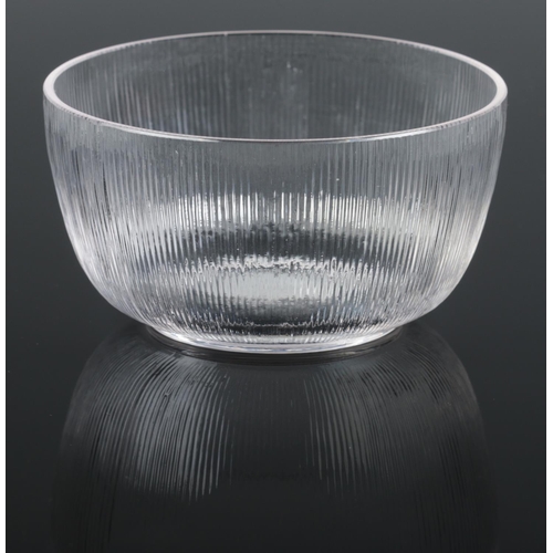 20 - A Rene Lalique Wingen glass bowl, model number 3107. Circa 1928. R Lalique etched to base. Diameter ... 