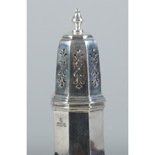 26 - A George VI silver sugar sifter assayed Sheffield 1939 by Cooper Brothers & Sons Ltd. 22cm. 222g.