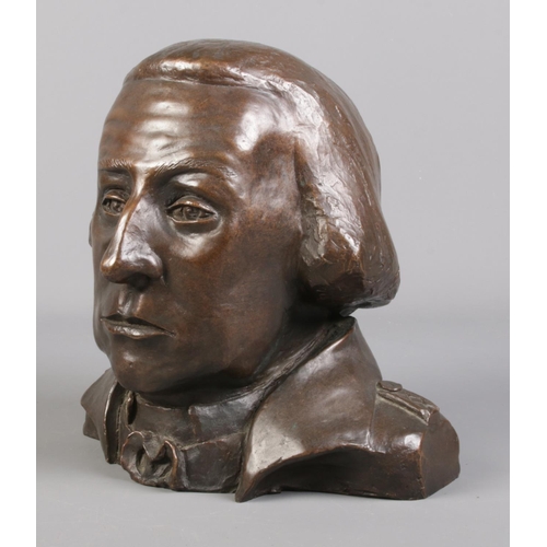 53 - David Spence (American, 20th century) a limited edition bronze bust of George Washington. Signed to ... 