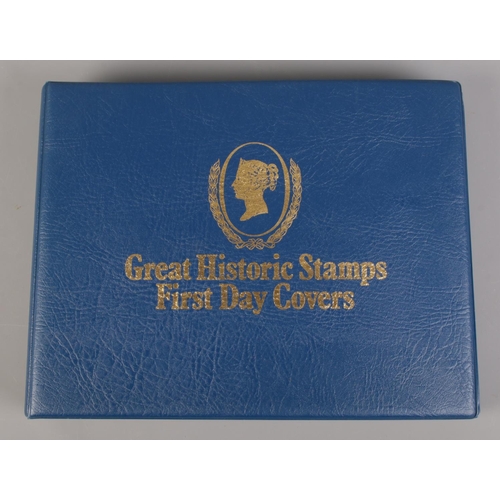 110 - A complete album of sixty world first day covers, contained within the 'Great Historic Stamps First ... 