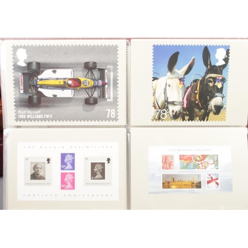 216 - An extensive collection of seven albums of Post Office PHQ Postcards and four albums of stamps. Post... 