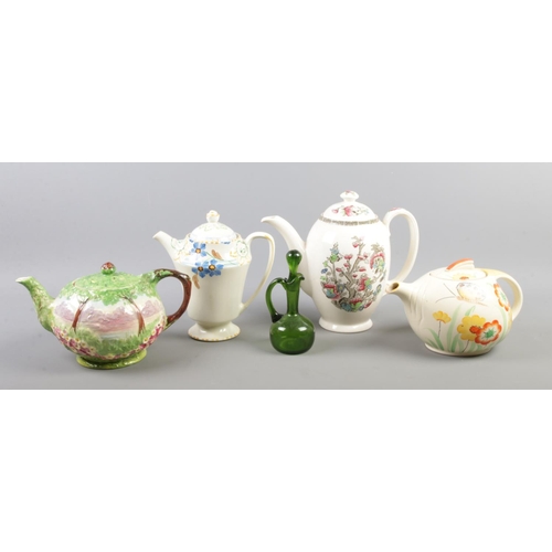 37 - An small assortment of ceramics. To include A Royal Winton Lakeland teapot, Johnston's Indian Tree p... 