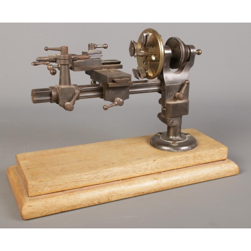 1 - A German watchmaker's lathe, by Lorch Schmidt & Co.