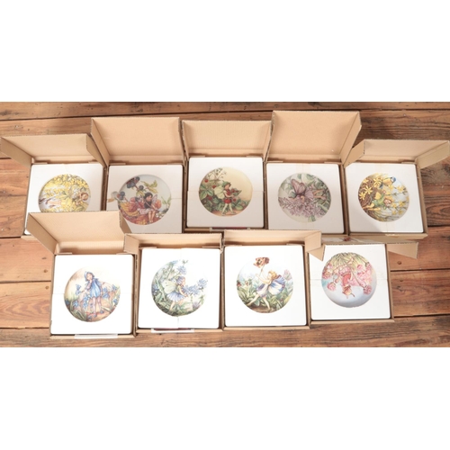 234 - A box of nine Wedgwood Flower Fairies cabinet plates.