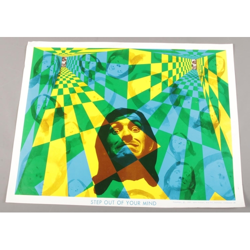 297 - A 1967 Step Out Of Your Mind psychedelic poster by Astro Posters. 45cm x 57cm.