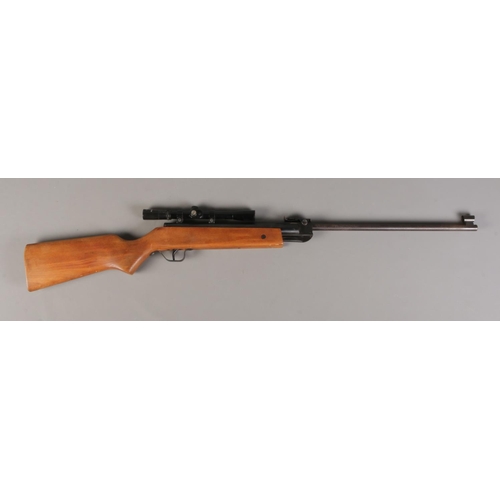 160 - A Relum LG527 .177cal break barrel air rifle, with Nikko Stirling 4x20 scope. Cocks and Fires. CANNO... 