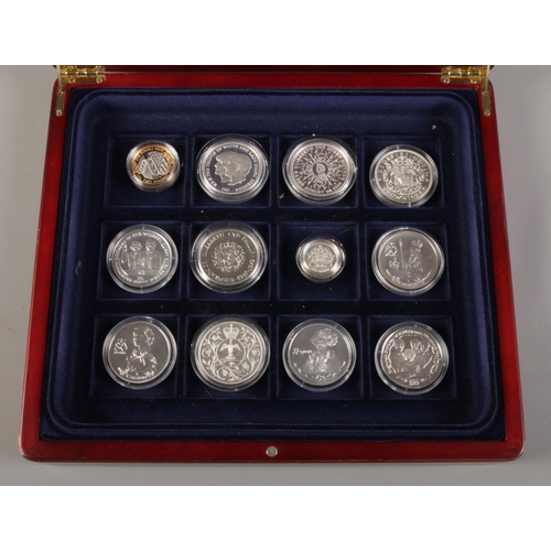 412 - The London Mint Office: A collection of twelve silver proof coins from 'The Silver Commemorative' an... 