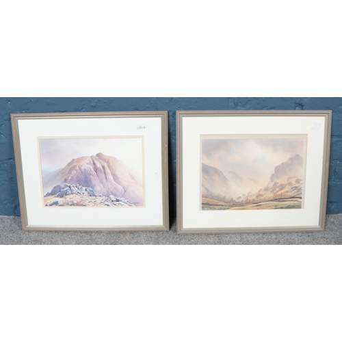 380 - Two original John Campbell framed landscape watercolours. Both framed and signed by the artist. 
H: ... 