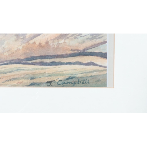 380 - Two original John Campbell framed landscape watercolours. Both framed and signed by the artist. 
H: ... 