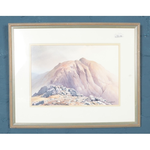 380 - Two original John Campbell framed landscape watercolours. Both framed and signed by the artist. 
H: ... 