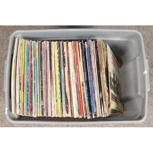 294 - One box of assorted vinyl records. To include Madness, Dr. Hook, Culture Club, Barbara Streisand etc... 