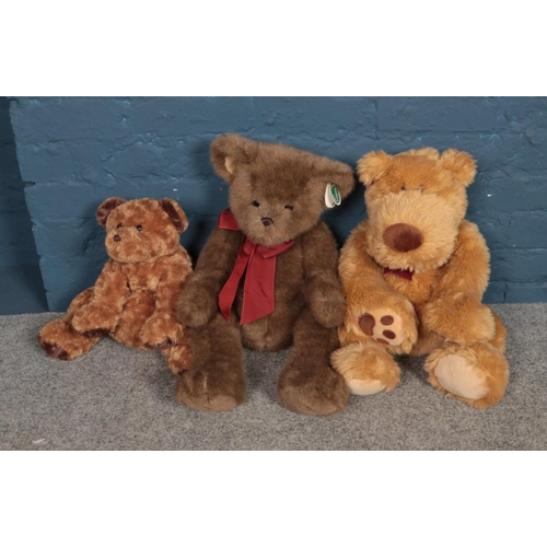 214 - A trio of large teddy bears including 