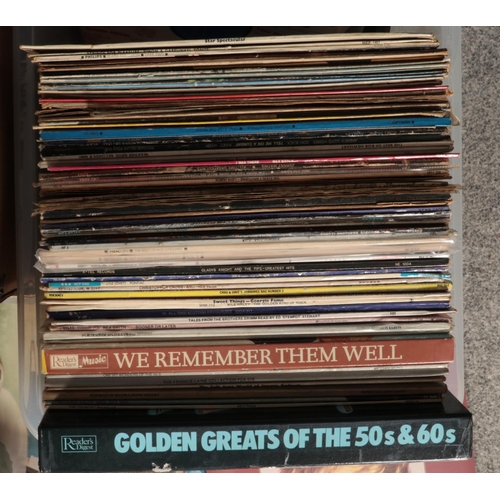 266 - Two boxes of mostly LP records. Including The Police, Neil Diamond, Phil Collins, Frank Sinatra, etc... 