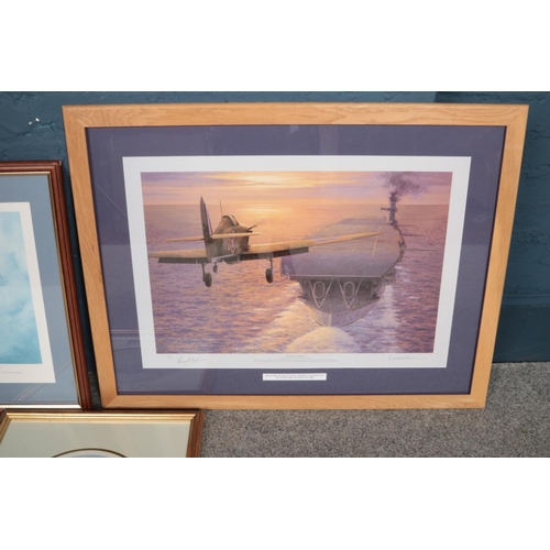 311 - Three framed aviation prints. 