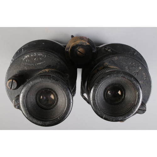 68 - A pair of Barr & Stroud WWII 7x C.F 41 binoculars, bearing broad arrow mark, with case. Serial numbe... 