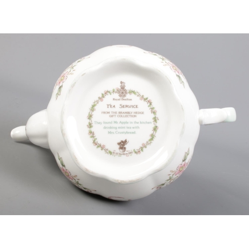 443 - A Royal Doulton Brambly Hedge Tea Service Tea Pot - from the Brambly Hedge Gift Collection. Height (... 