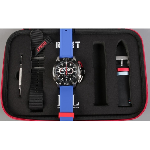 481 - A new and cased Limited Edition RGMT Battledress X RBT Chronograph Quartz wristwatch (93/100). Compl... 