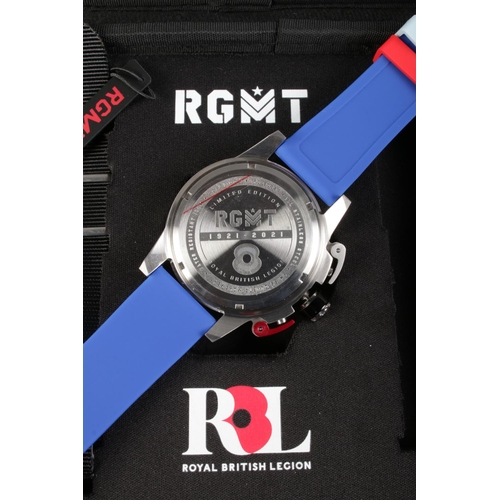 481 - A new and cased Limited Edition RGMT Battledress X RBT Chronograph Quartz wristwatch (93/100). Compl... 